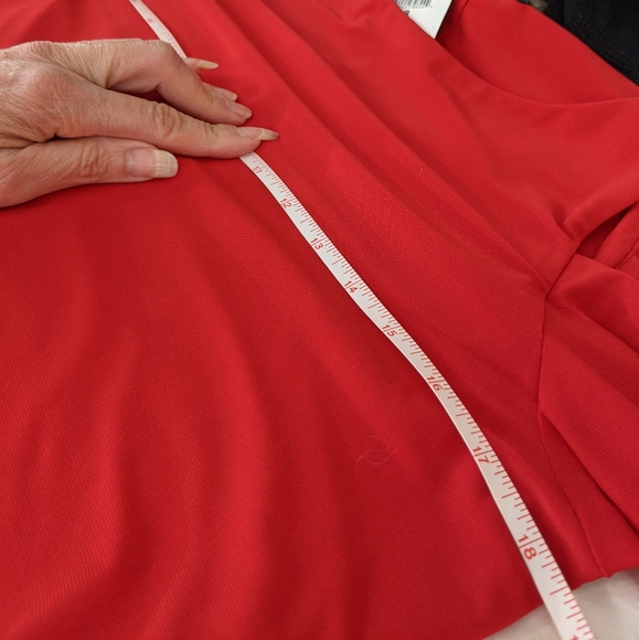 ☀️LAUREN Ralph Lauren NWT cold shoulder dress 8 red - Picture 14 of 17